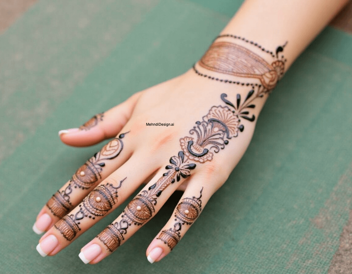 Back Hand Mehndi Design