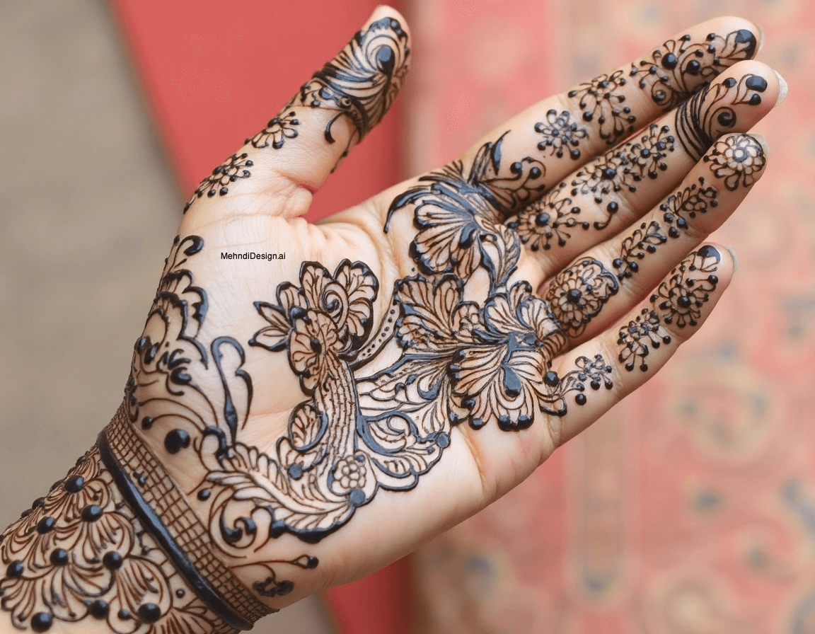 Floral Mehndi Design