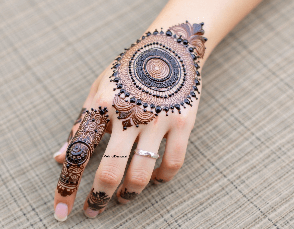 Round Mehndi Design