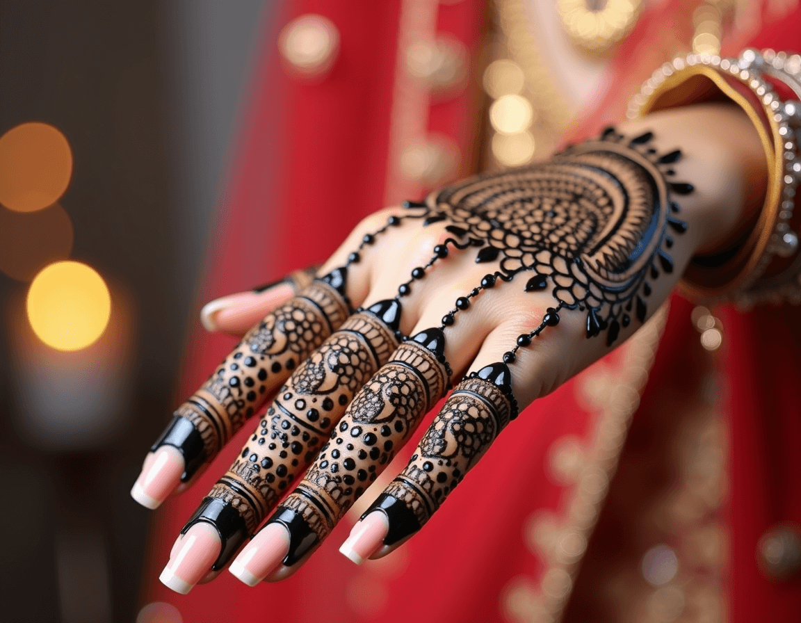 Fusion Bridal Mehndi Design